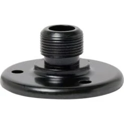 WindTech AD-12BE 5/8 Inch -27 Surface Microphone Mount Male Flange With Base Holes On 1-1/4 Inch Centers - Ebony Finish