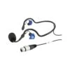 Clear Com CC-70-X4 Lightweight Wrap Around Dual Ear XLR4 Pin Female Headset Mic - 100Hz-14kHz
