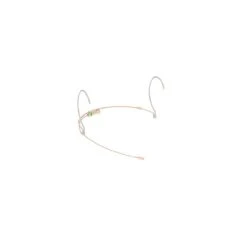 Countryman H6 Directional Headset With Hardwired 3-Pin XLR - Standard Gain For General Speaking - Light Beige