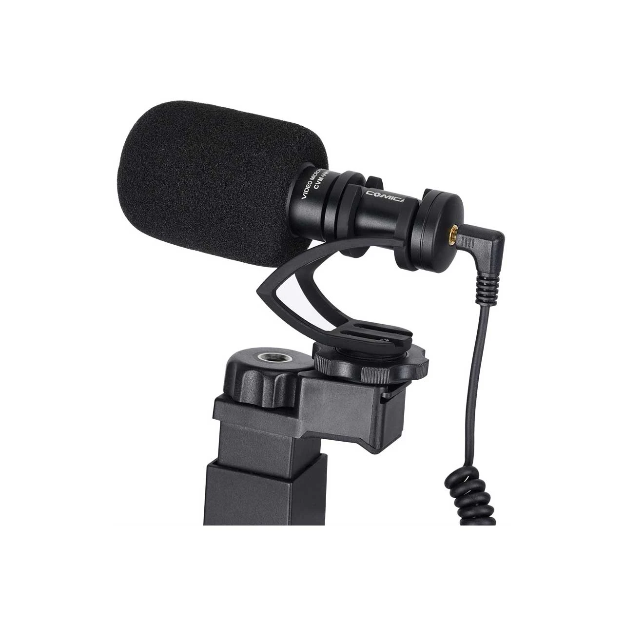 Comica CVM-VM10-K2 On-Camera Directional Cardioid Mic With Phone Holder 1 Comica CVM-VM10-K2 On-Camera Directional Cardioid Mic With Phone Holder