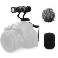 Comica CVM-VM10II-B Mini On-Camera Directional Shotgun Mic For Smartphones & DLSRs - Black 6 Comica CVM-VM10II-B Mini On-Camera Directional Shotgun Mic For Smartphones & DLSRs - Black -Microphone Shop COMI CVMVM10II B 2