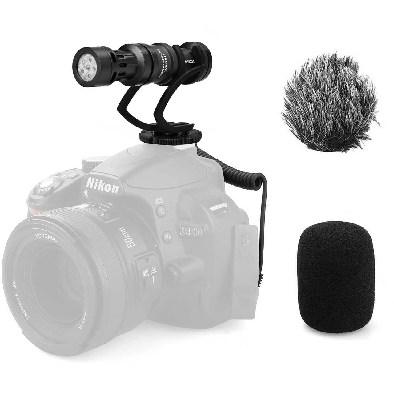 Comica CVM-VM10II-B Mini On-Camera Directional Shotgun Mic For Smartphones & DLSRs - Black 3 Comica CVM-VM10II-B Mini On-Camera Directional Shotgun Mic For Smartphones & DLSRs - Black - Image 3