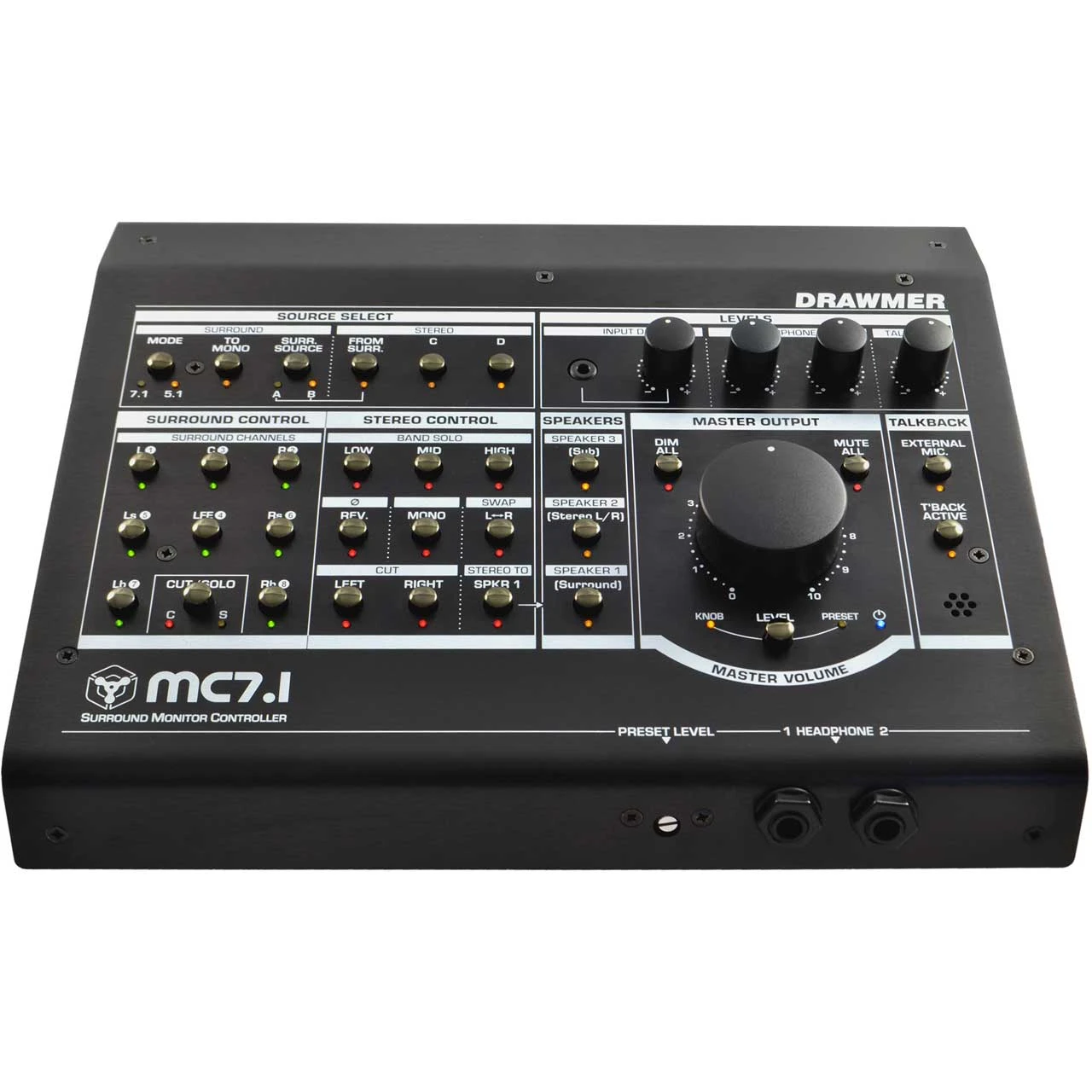 Drawmer MC7.1 20 Input Source 7.1 / 5.1 Surround Monitor Controller 1 Drawmer MC7.1 20 Input Source 7.1 / 5.1 Surround Monitor Controller