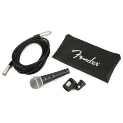 Fender P-52S Microphone Kit - Dynamic Mic With Mic Clip - Cable - Zipper Pouch