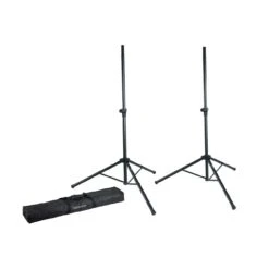Gator Frameworks GFW-SPK-2000SET Pair Of GFW-SPK-2000 Lightweight Aluminum Tripod Speaker Stands With A Carry Bag