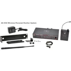 Galaxy Audio AS-950N Wireless In-ear Monitor System With Receiver / Earbuds & Rackmount Kit - N Band 518-542MHz