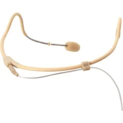 Galaxy Audio HSM24-OWP-2SHU Waterproof Dual-Ear Headset Mic With 2 Shure Cables - Beige -Microphone Shop GXY HSM24OWP2SHU 2