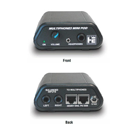 Henry Engineering MultiPhones MiniPod Compact Stereo Headphone Amplifier 1 Henry Engineering MultiPhones MiniPod Compact Stereo Headphone Amplifier