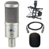 Heil PR40 Mic With PRSM-B Shock Mount And Windscreen And 15ft Mic Cable