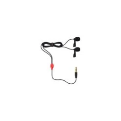 Comica CVM-D02 (R2.5M) Dual-Head Lavalier Omnidirectional Condenser Mic For DSLR/GoPro/SmartPhone - 8.2 Foot - Red