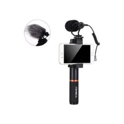 Comica CVM-VM10-K1 Full Metal Mini Compact On-Camera Directional Shotgun Video Microphone Kit With Grip Handle