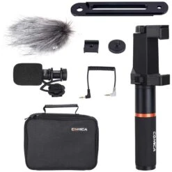 Comica CVM-VM10-K4 Full Metal Mini Compact On-Camera Directional Shotgun Video Microphone Kit -Microphone Shop IKAN CVM VM10 K4 3