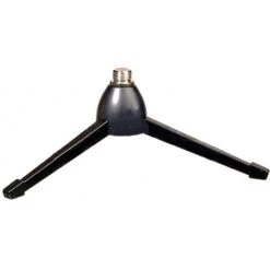 Black Tripod Table Top Mic Stand 1/4 Inch Thread - Black