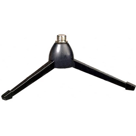 Black Tripod Table Top Mic Stand 1/4 Inch Thread - Black 1 Black Tripod Table Top Mic Stand 1/4 Inch Thread - Black