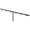 K&M 23560 Microphone Bar With 5/8 Inch Threads - Holds Six Microphones