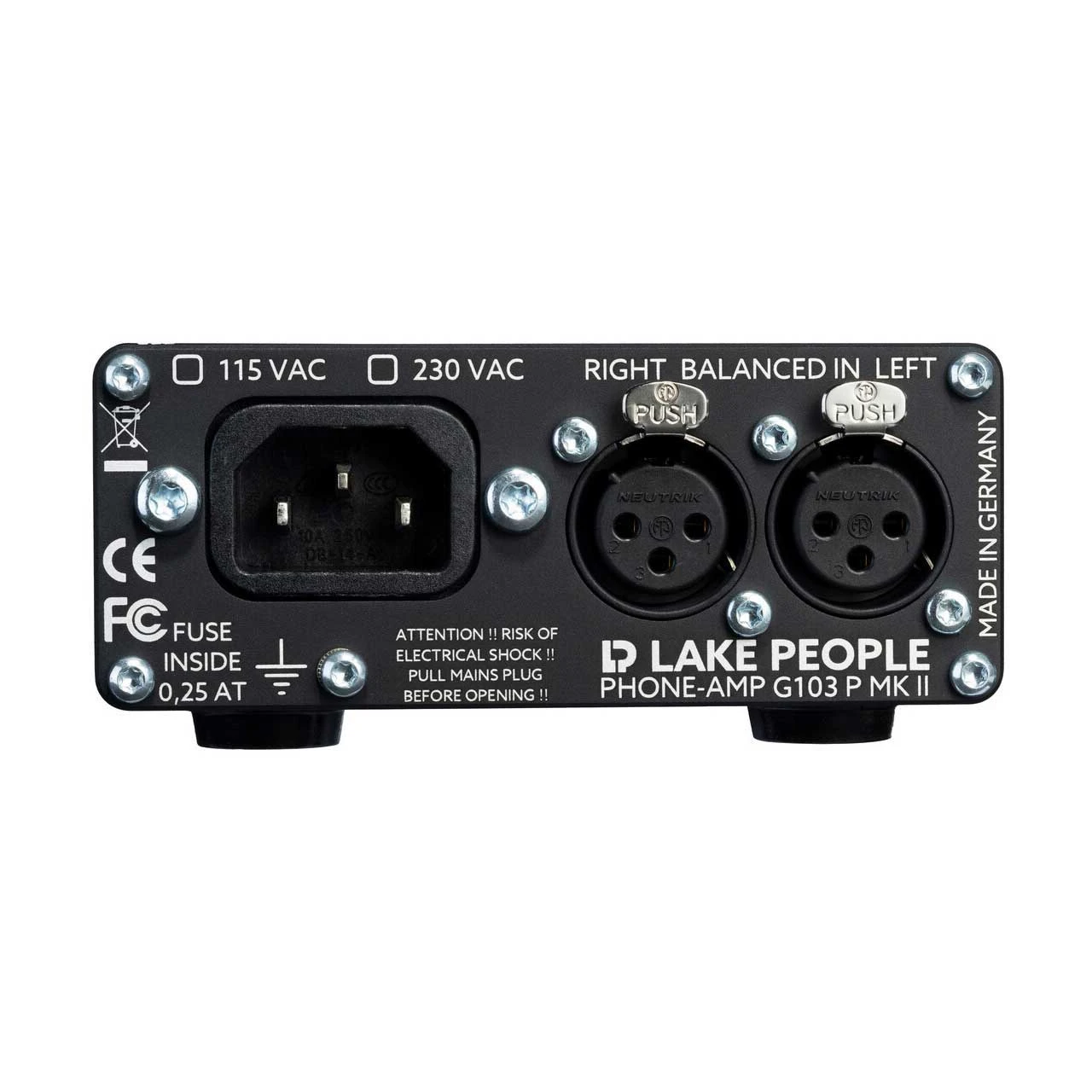 Lake People G103-P MKII Stereo Headphone Amp With Balanced Input And 2 Outputs - XLR 3 Lake People G103-P MKII Stereo Headphone Amp With Balanced Input And 2 Outputs - XLR - Image 3