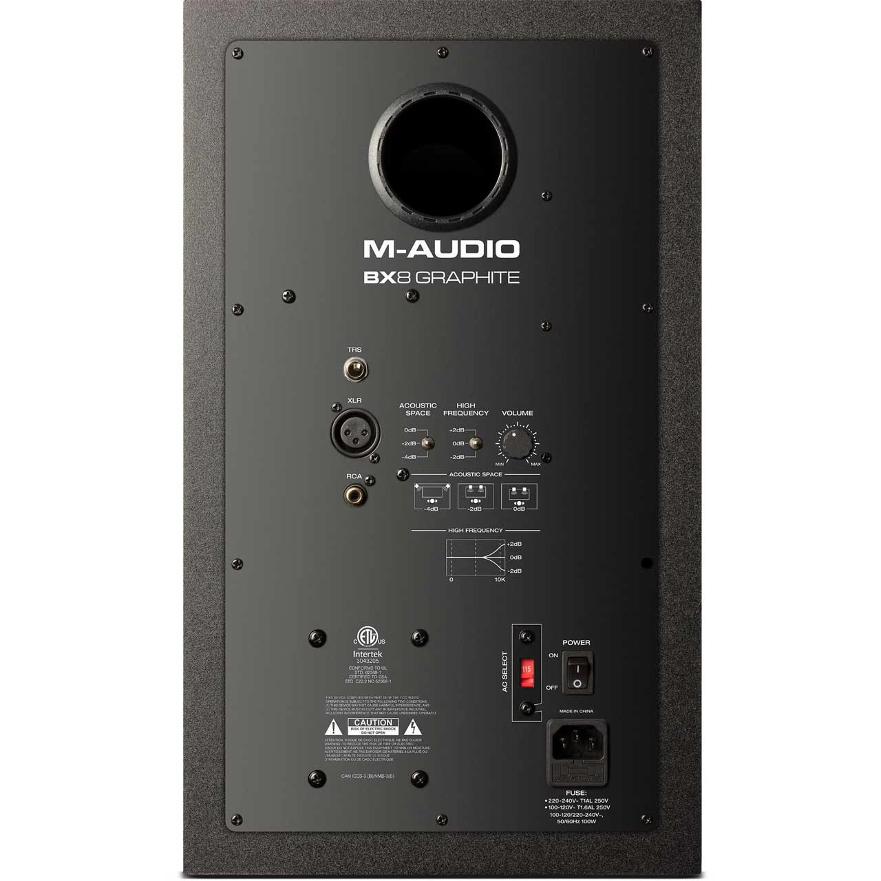M-Audio BX8 Graphite 8 Inch Active Studio Monitor - Single - 150W 3 M-Audio BX8 Graphite 8 Inch Active Studio Monitor - Single - 150W - Image 3