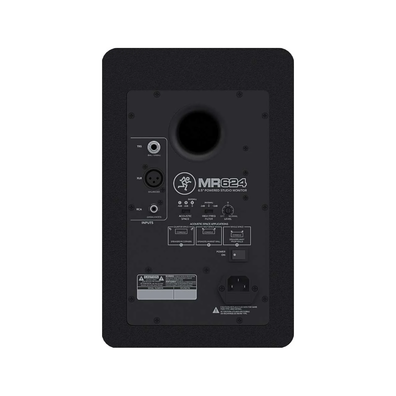 Mackie MR624 6.5 Inch 65W Powered Studio Monitor 4 Mackie MR624 6.5 Inch 65W Powered Studio Monitor - Image 4