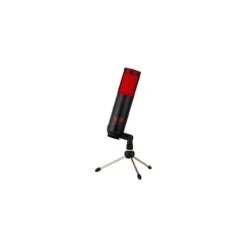 MXL MXLTEMPOKR TEMPO USB 2.0 Condenser Microphone With Headphone Jack - Black Body/Red Grill