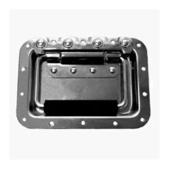 Penn-Elcom H7165K 7x5 Recessed Double Sprung Handle With Extended Grip - Black