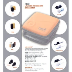 Point Source Audio Lavalier Accessory Organizer Kit With Mic Accessories Included