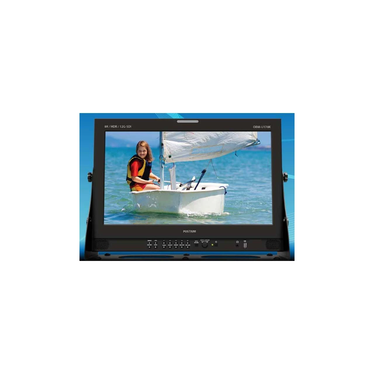 Postium OBM-U178K 17 Inch HDR 4K LCD Monitor With 4 X 12G-SDI Input To Support 8K 1 Postium OBM-U178K 17 Inch HDR 4K LCD Monitor With 4 X 12G-SDI Input To Support 8K