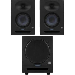 PreSonus ERIS STUDIO 5 5-inch Active Studio Monitor Pair With Eris Sub 8BT Bluetooth Active Studio Subwoofer Bundle