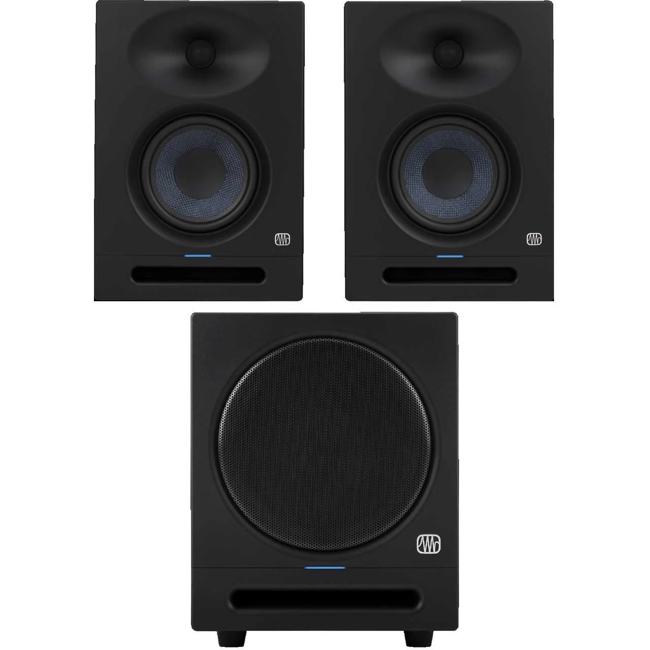 PreSonus ERIS STUDIO 5 5-inch Active Studio Monitor Pair With Eris Sub 8BT Bluetooth Active Studio Subwoofer Bundle 1 PreSonus ERIS STUDIO 5 5-inch Active Studio Monitor Pair With Eris Sub 8BT Bluetooth Active Studio Subwoofer Bundle