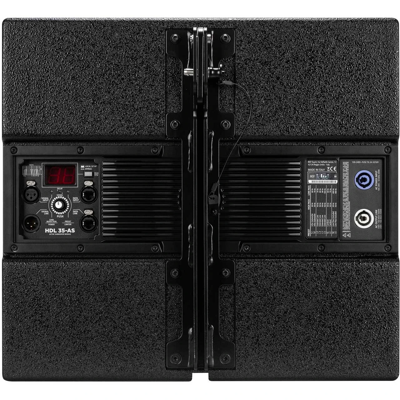 RCF HDL35-AS Active Compact Flyable Subwoofer - Black 3 RCF HDL35-AS Active Compact Flyable Subwoofer - Black - Image 3