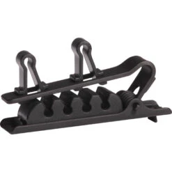 Shure RPMDL4DTC/B Replacement DuraPlex Dual Tie Clips For DL4 Lavalier Microphones - Black - 3 Pack