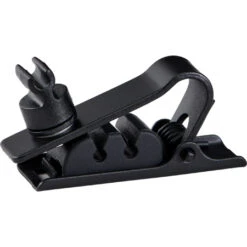 Shure RPMDL4STC/B Replacement DuraPlex Single Tie Clips For DL4 Lavalier Microphones - Black - 3 Pack