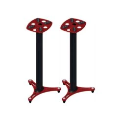 Ultimate Support MS-90-45R 45 Inch Column Studio Monitor Stand - Pair - Red