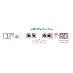 Wohler AMP1A-Plus 1 RU Dual Source Stereo Analog Audio Monitor -Microphone Shop WOH AMP1A PLUS 2