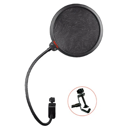 WindTech SPS-K2 Studio Pop Screen - 6 Inch Diameter 15 Inch Gooseneck 1 WindTech SPS-K2 Studio Pop Screen - 6 Inch Diameter 15 Inch Gooseneck